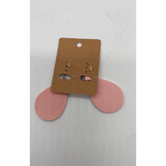 Women's Pink Teardrop Statement Earrings Fashion Jewelry Hook Style Lightweight - Picture 5 of 6